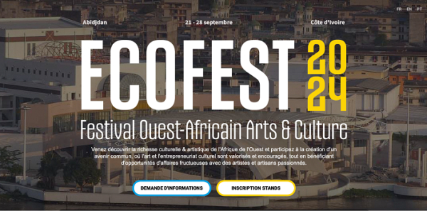 La première édition du Festival des Arts et de la Culture d’Afrique de l’Ouest, ECOFEST, s&#039;annonce à Abidjan