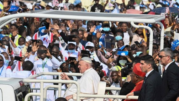 Messe pontificale à Kinshasa: Aux kinois, &#039;&#039;La paix est un choix&#039;&#039;, a rappelé le Pape François
