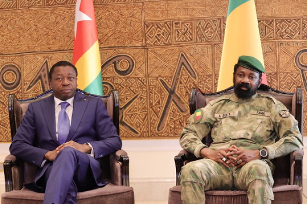 Diplomatie: le Colonel Assimi Goïta accueille Faure Gnassingbé à Bamako